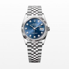 [premium] R 롤렉* 데이저스트 오이스터 36mm 브라이트 블루 다이얼 오토매틱 메탈 시계