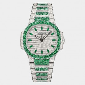 P 파텍** 노틸러스 HAUTE JOAILLERIE 오토매틱 35.2MM 시계