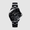 [premium] C 샤* J12 워치 칼리버 38mm 블랙 다이얼 쿼츠 세라믹 스틸 시계