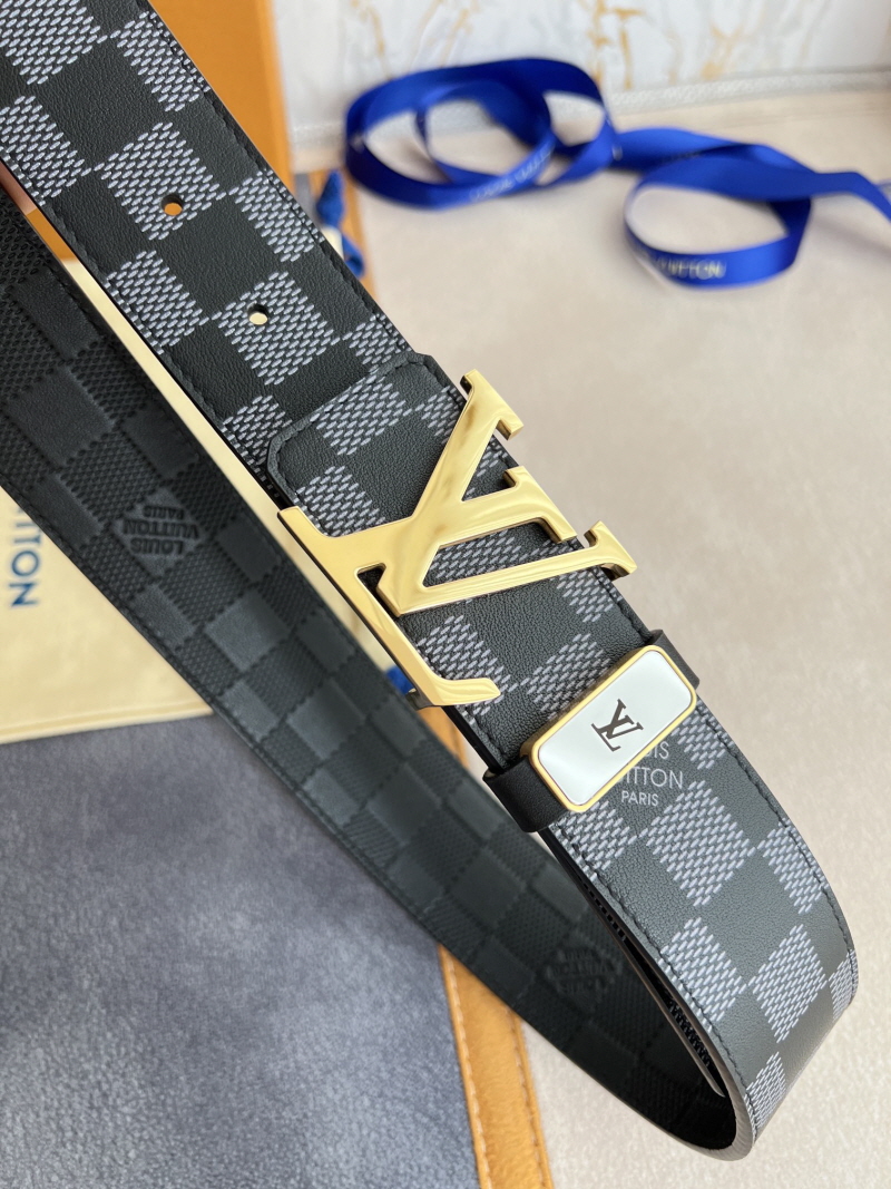 L 루이** LV 이니셜 38MM 리버서블 벨트 골드 (고리 디자인 다름)