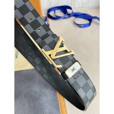 L 루이** LV 이니셜 38MM 리버서블 벨트 골드 (고리 디자인 다름)